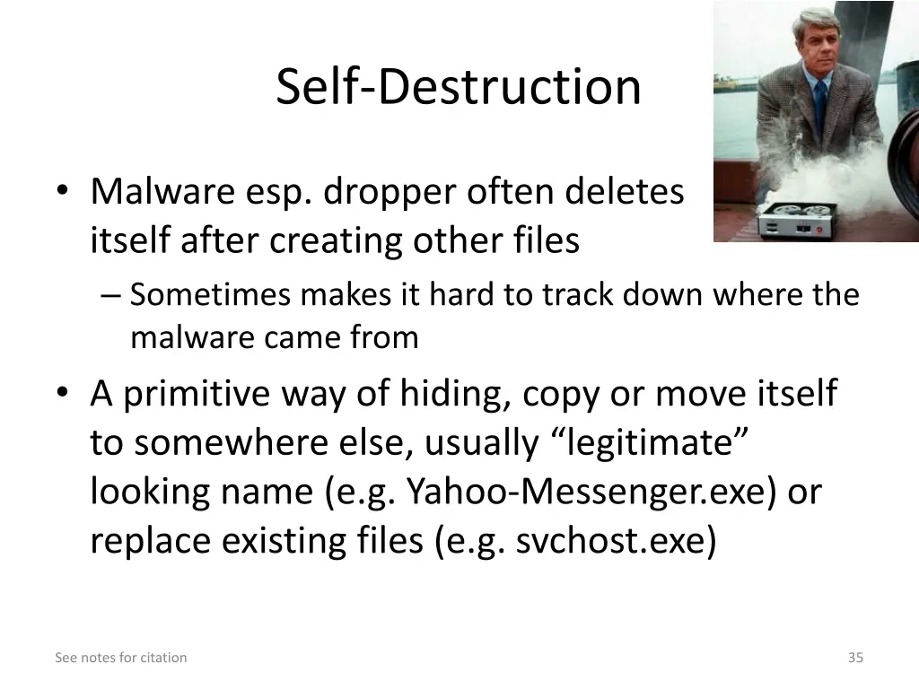 self destruction