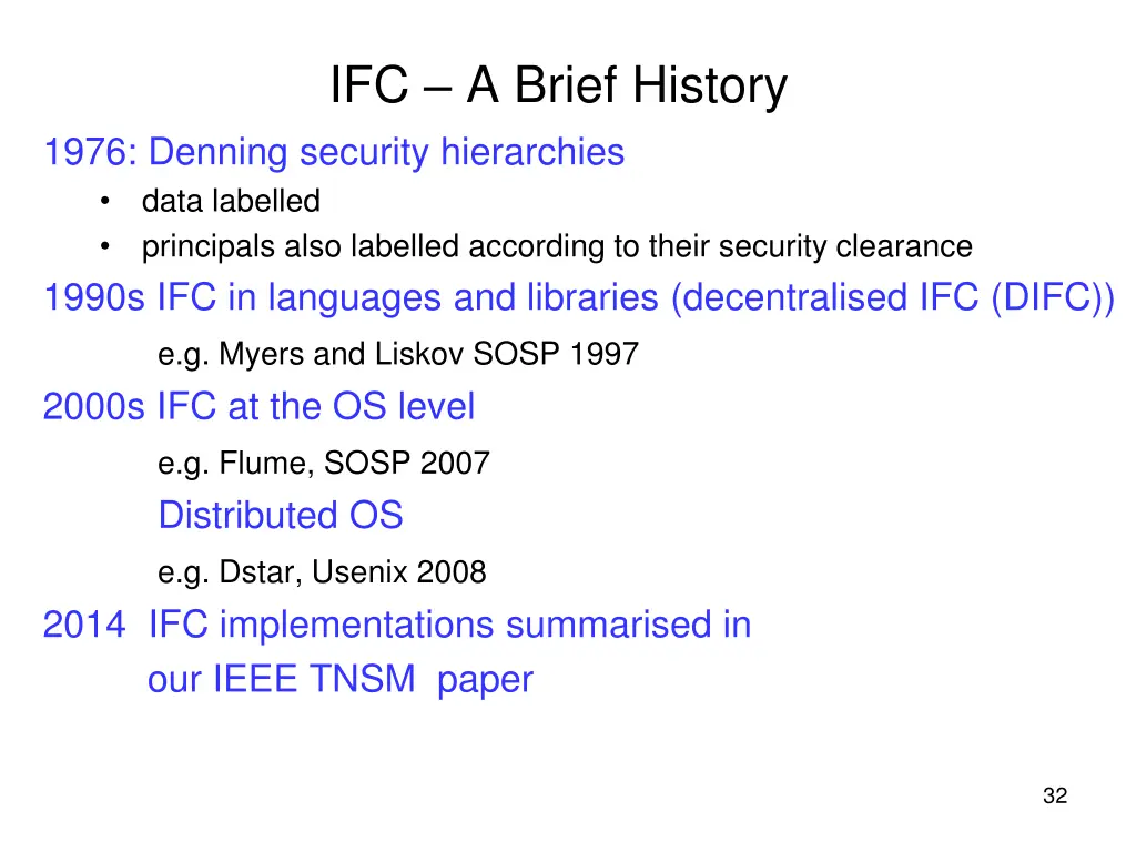 ifc a brief history