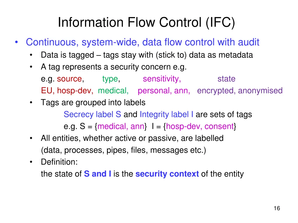 information flow control ifc