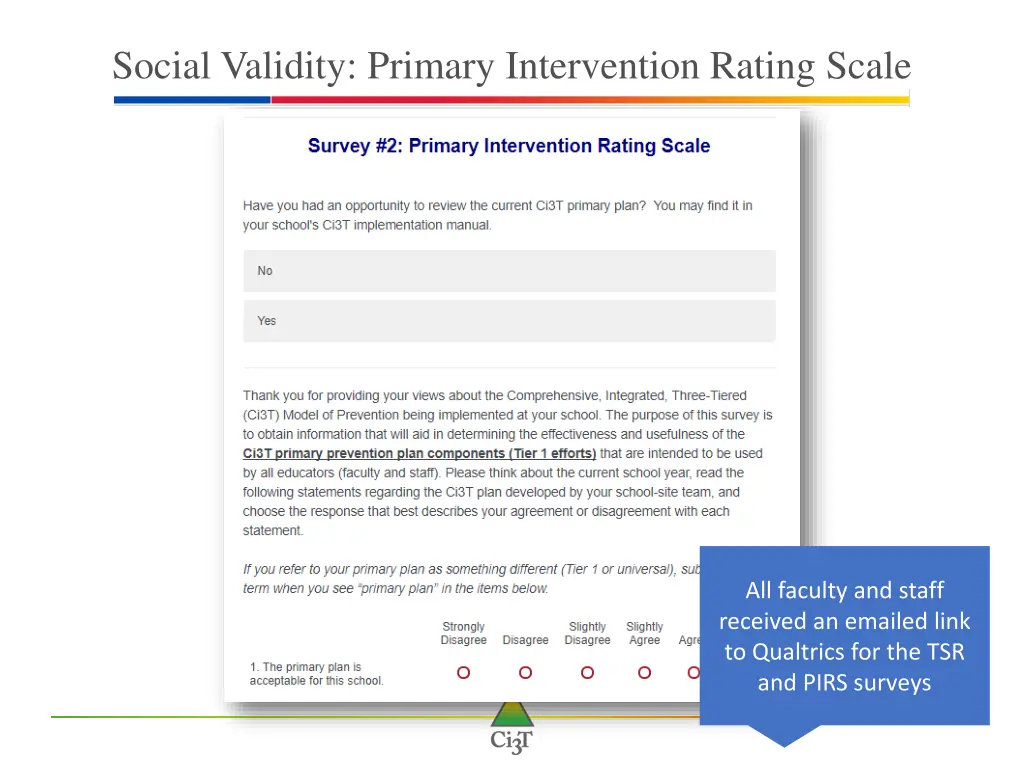 social validity primary intervention rating scale 1