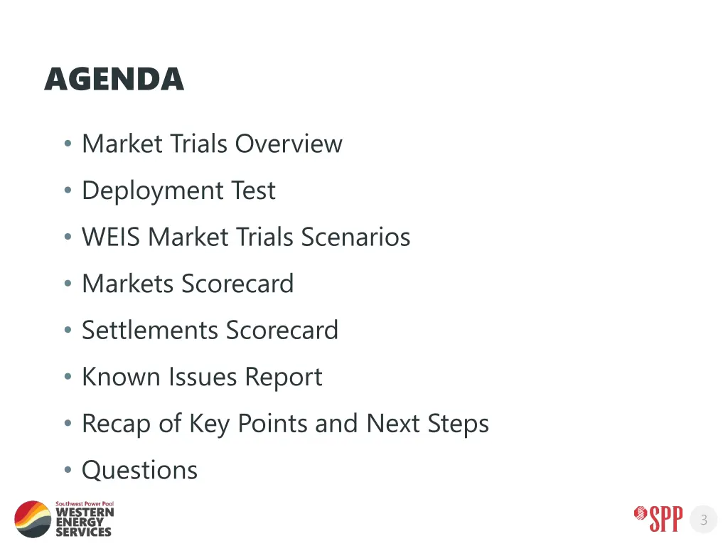 agenda