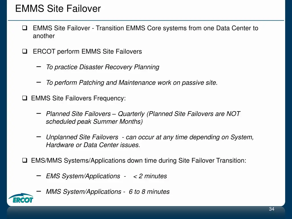 emms site failover 1