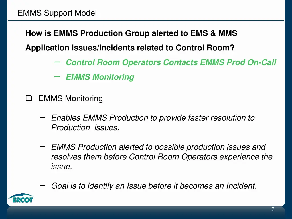 emms support model 1