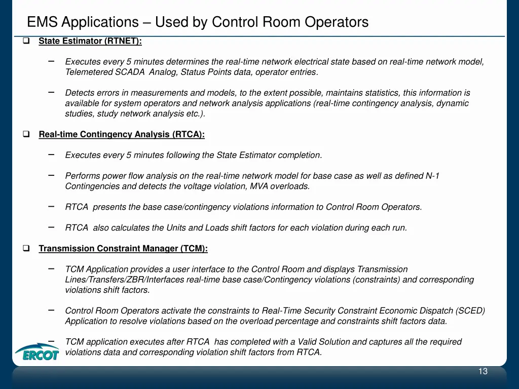 ems applications used by control room operators 1