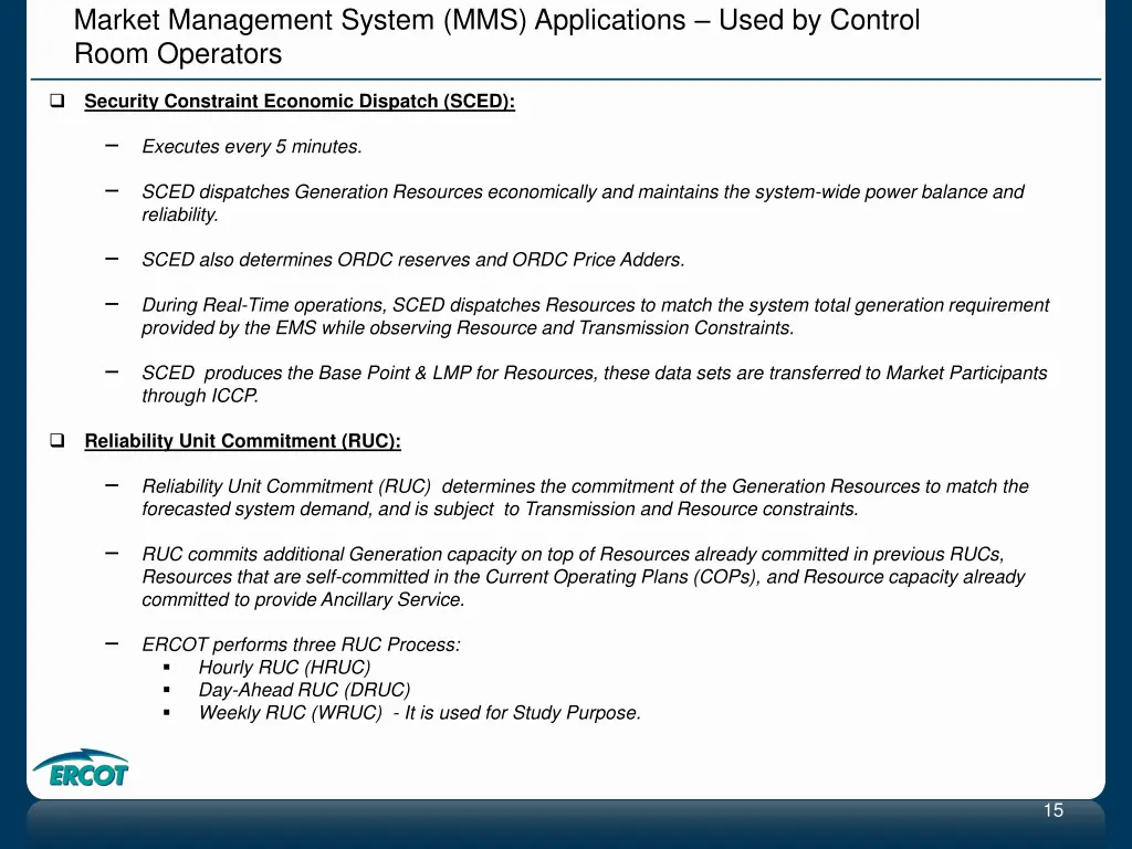 market management system mms applications used