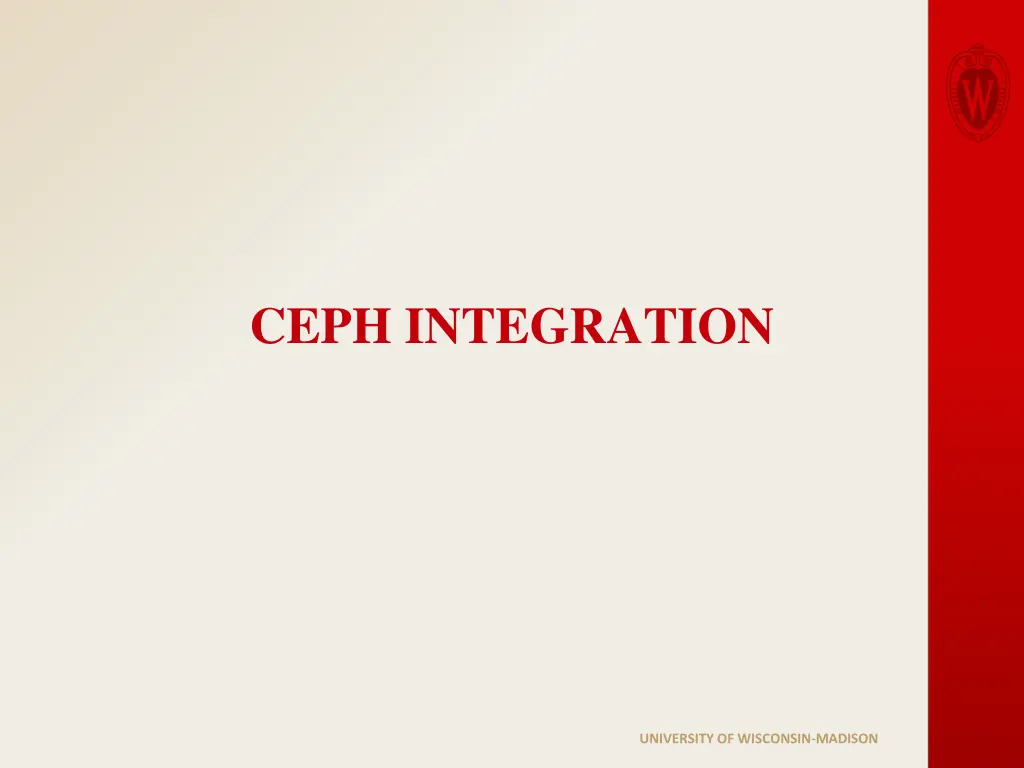 ceph integration