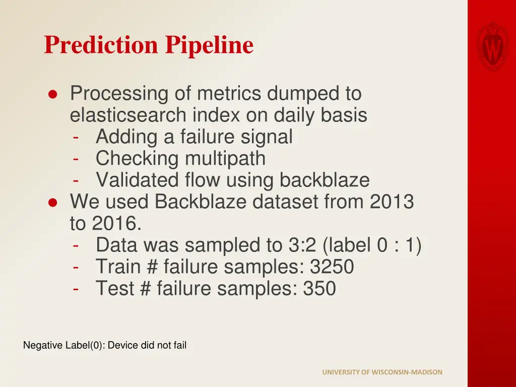 prediction pipeline