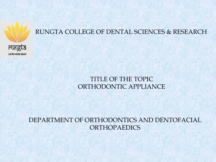 rungta college of dental sciences research
