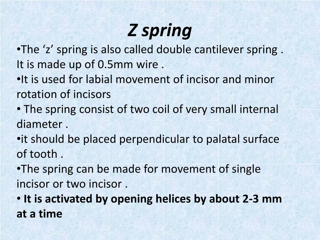 z spring