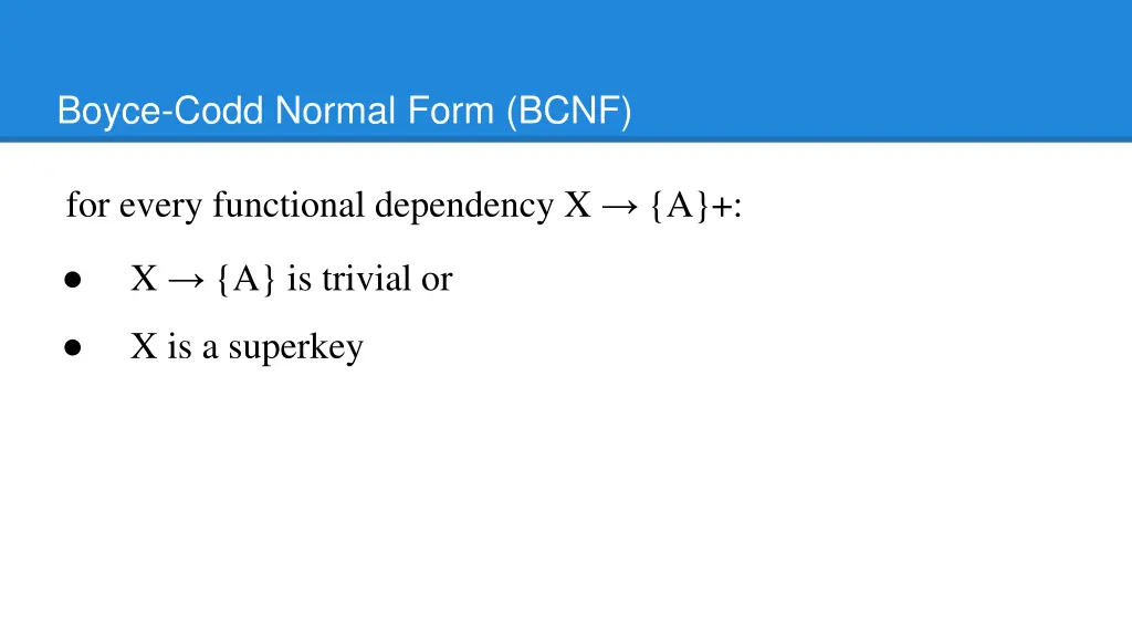 boyce codd normal form bcnf