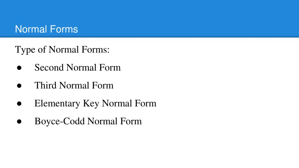 normal forms