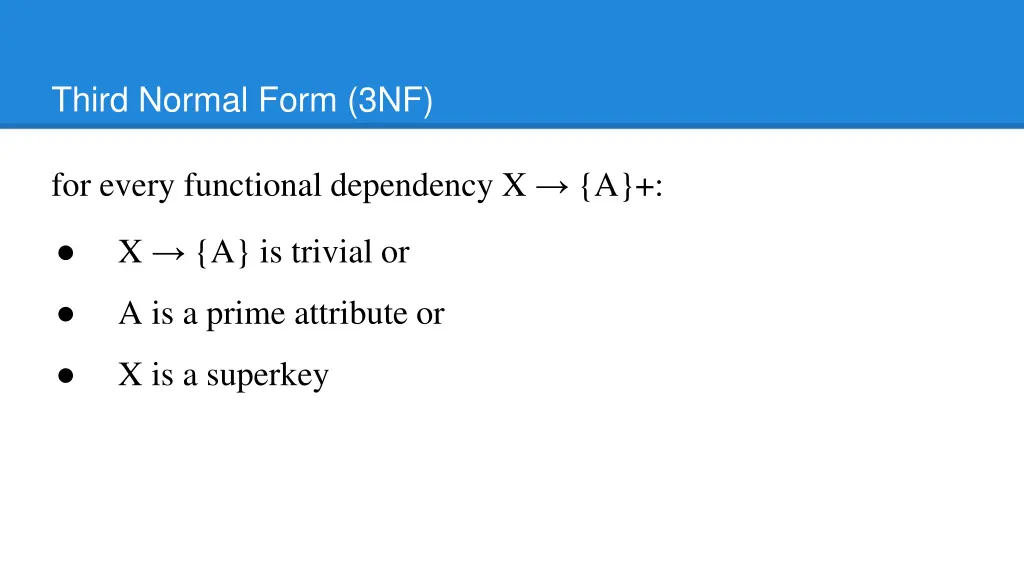 third normal form 3nf