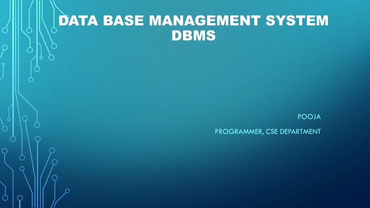 data base management system dbms