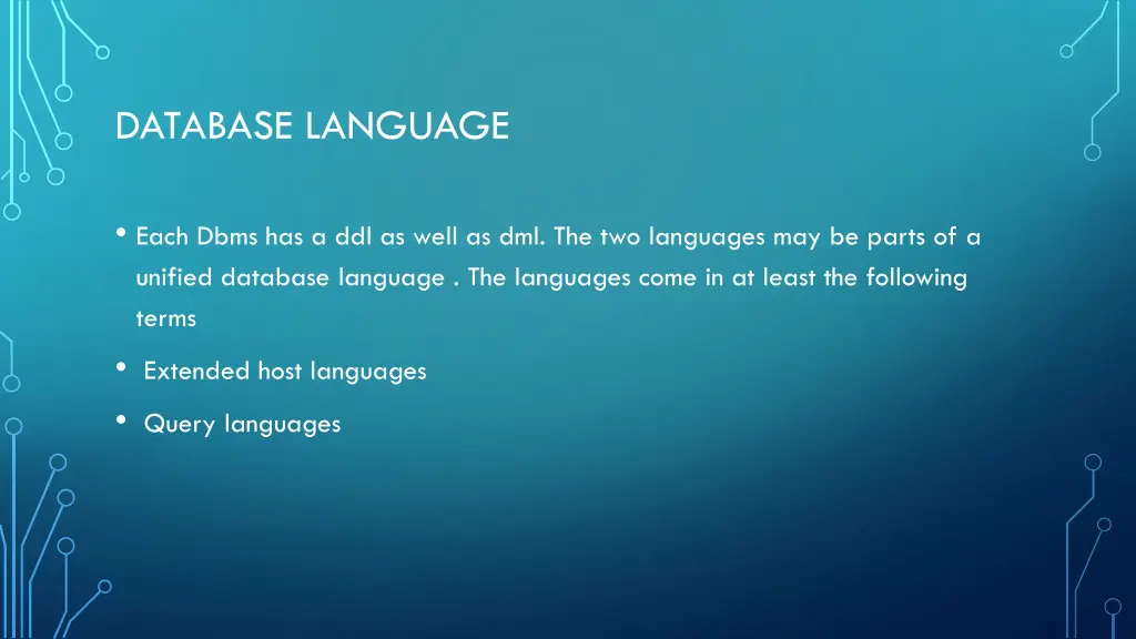 database language