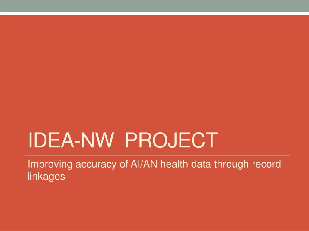idea nw project
