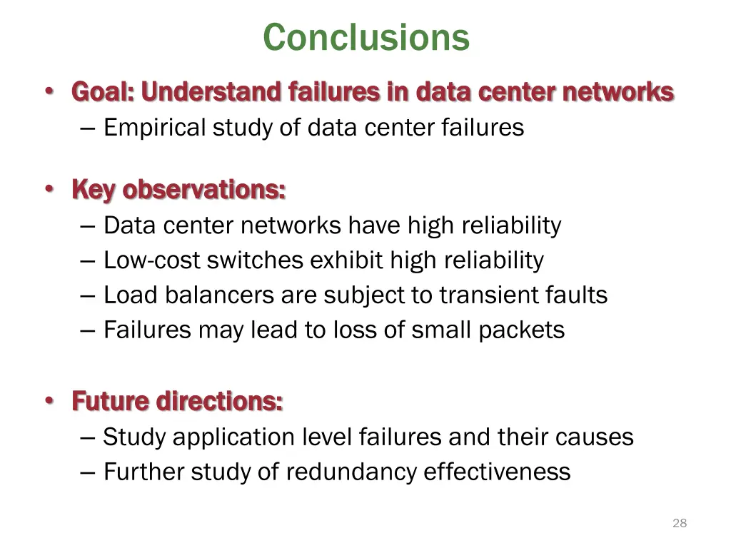conclusions