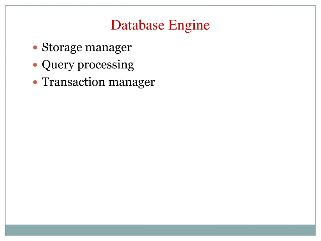 database engine