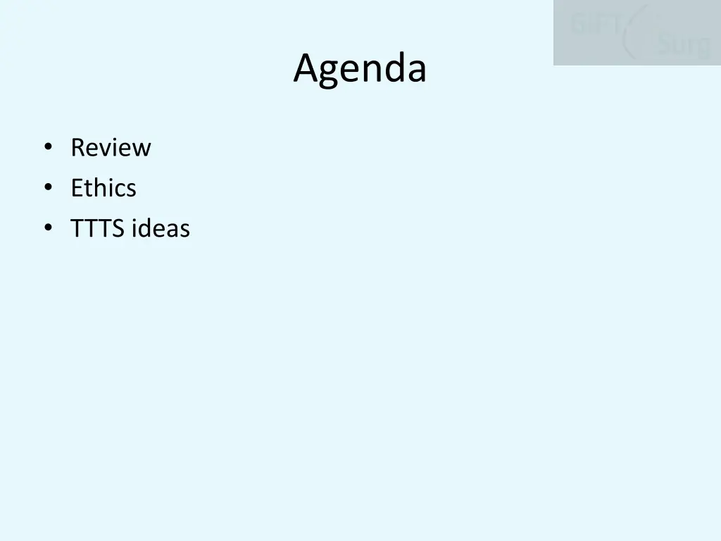 agenda