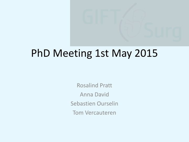 phd meeting 1st may 2015