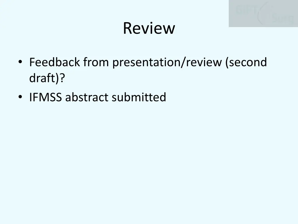 review