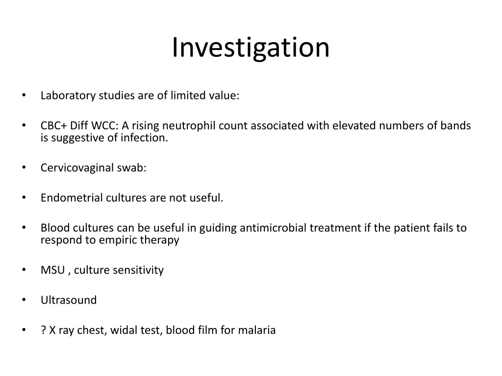 investigation