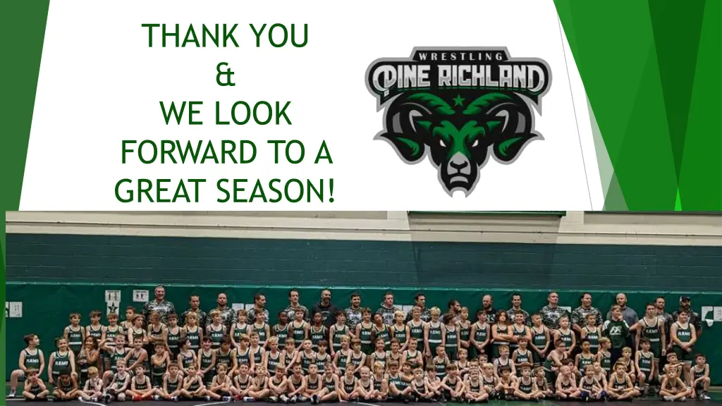 thank you we look forward to a great season