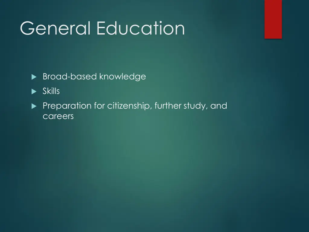 general education