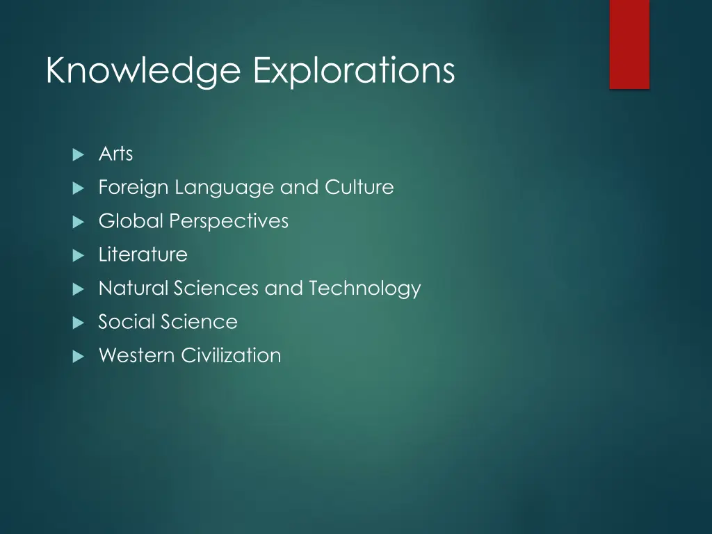 knowledge explorations