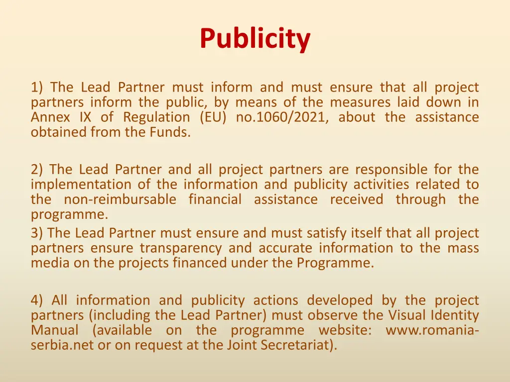 publicity