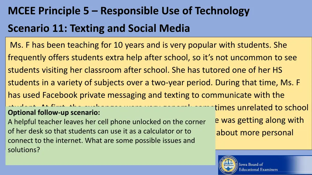 mcee principle 5 responsible use of technology 1