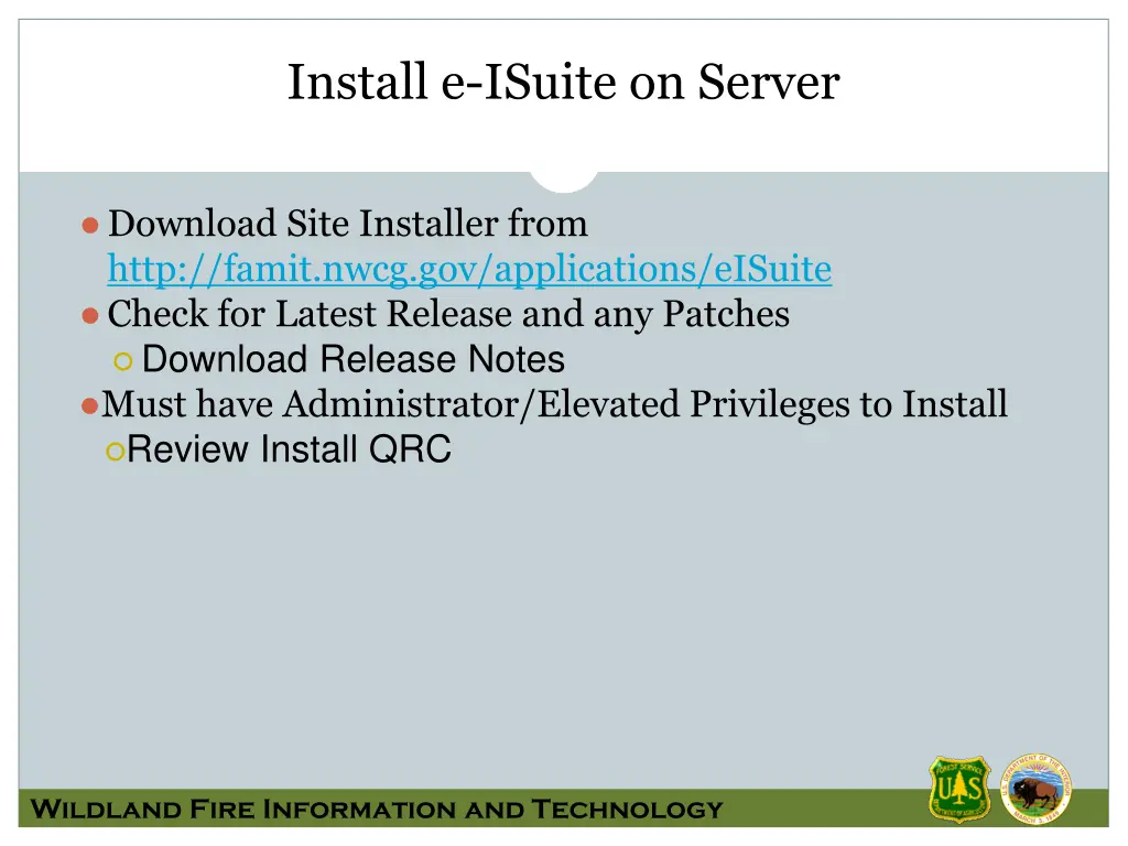 install e isuite on server
