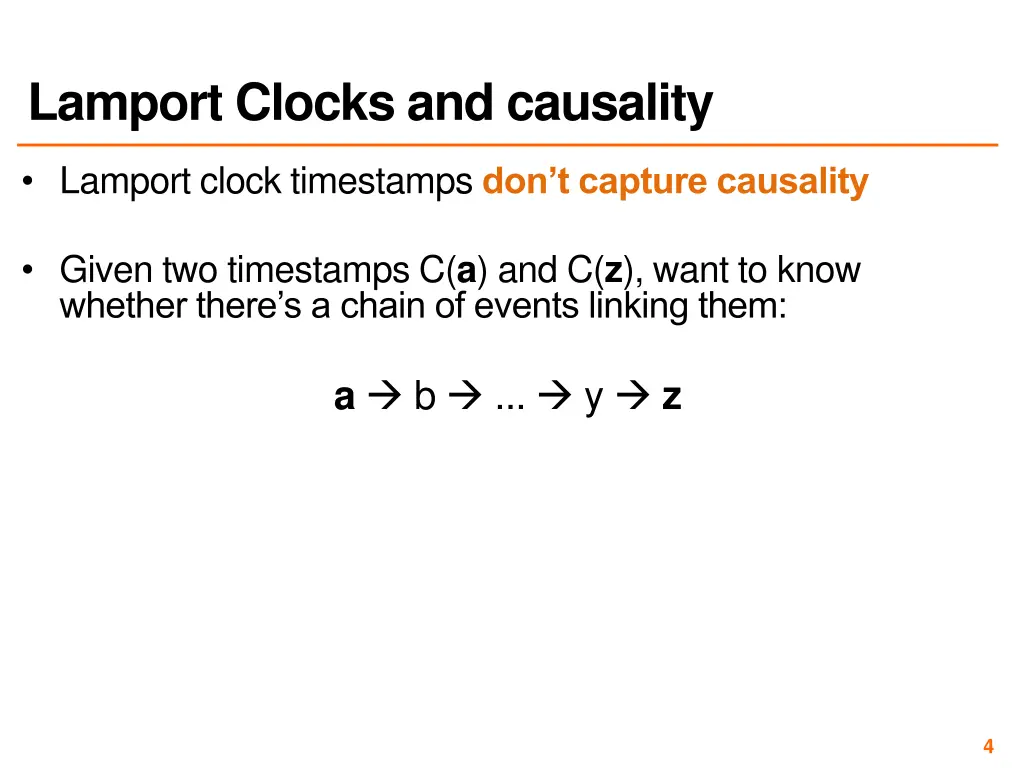 lamport clocks and causality