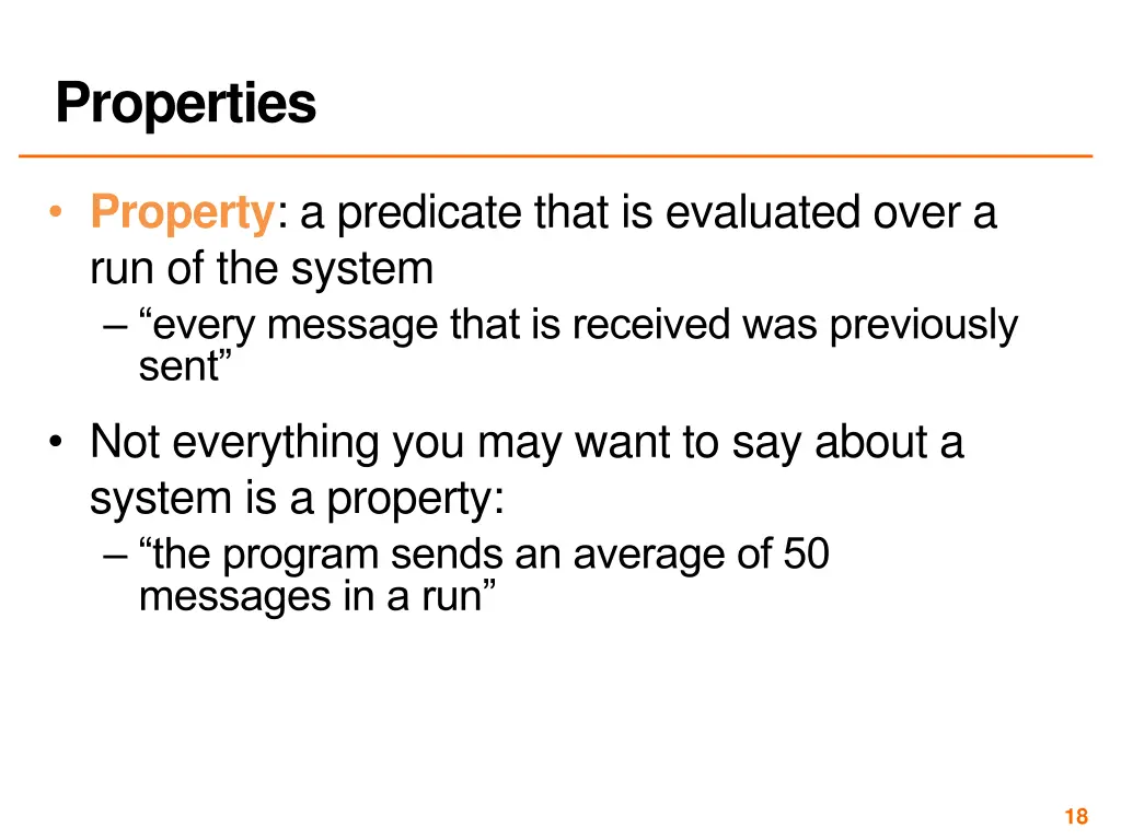 properties
