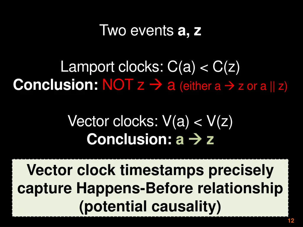 two events a z