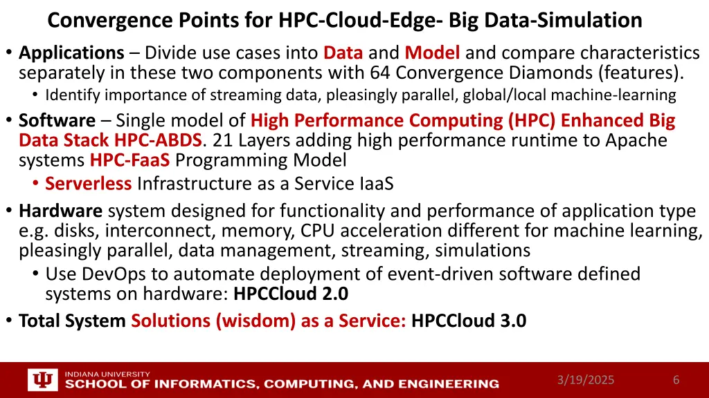 convergence points for hpc cloud edge big data