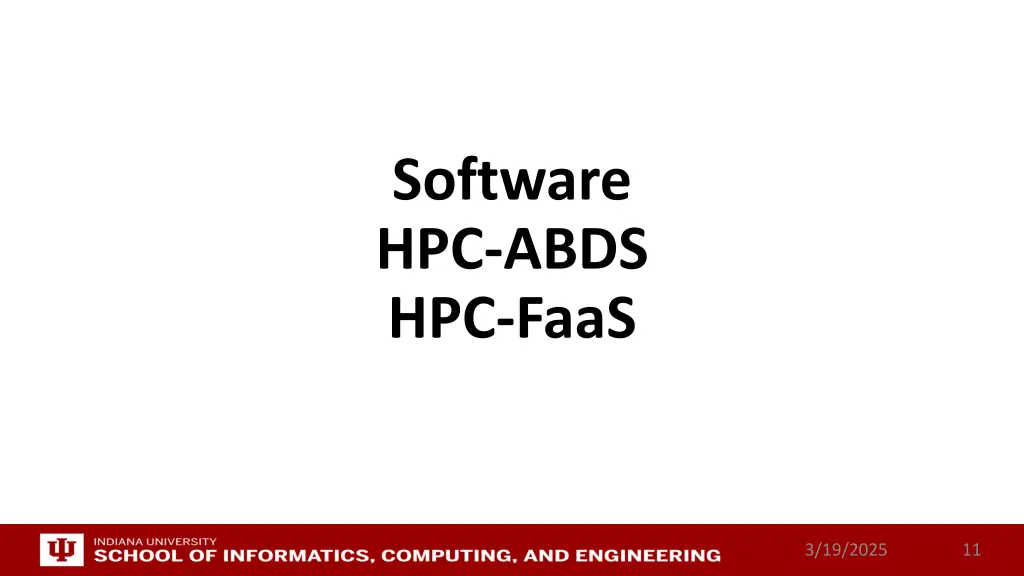 software hpc abds hpc faas