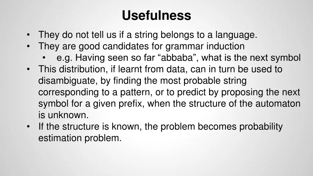 usefulness