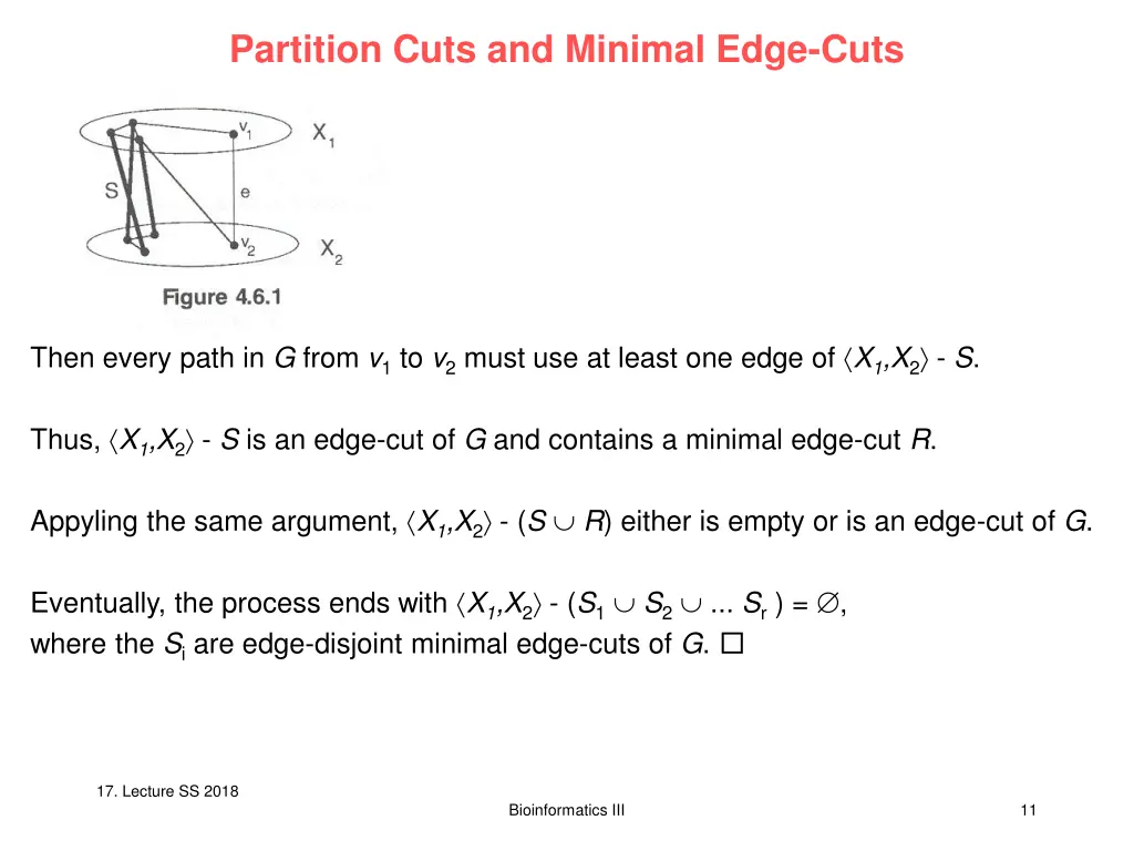 partition cuts and minimal edge cuts 2
