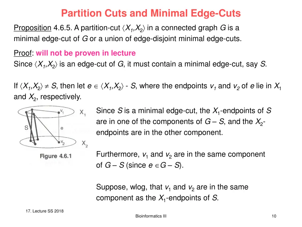 partition cuts and minimal edge cuts proposition