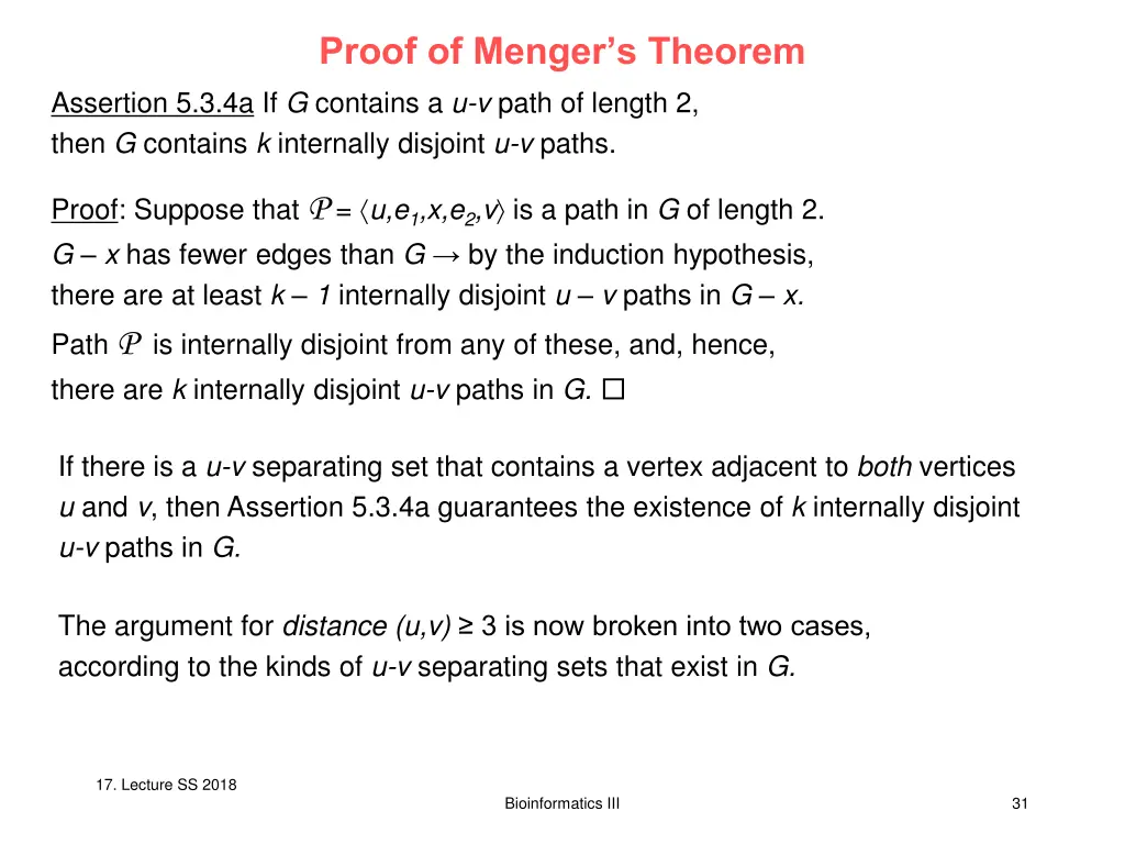 proof of menger s theorem
