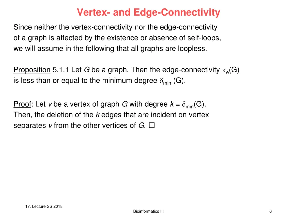 vertex and edge connectivity 3