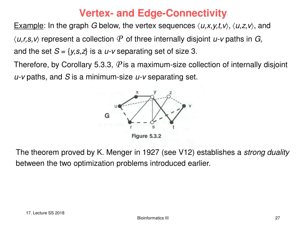 vertex and edge connectivity example in the graph