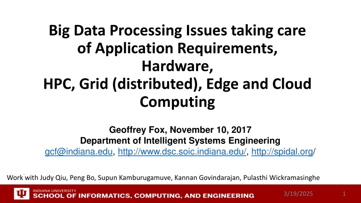 big data processing issues taking care