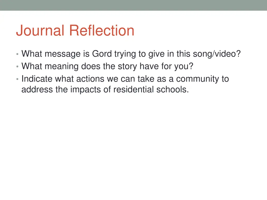 journal reflection