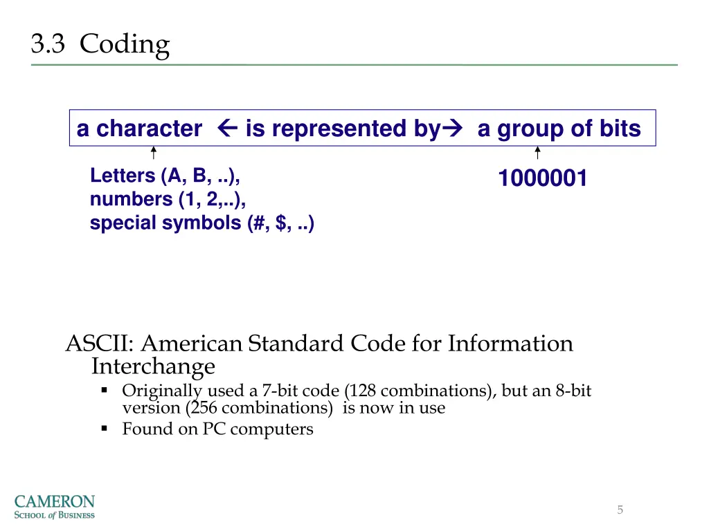 3 3 coding