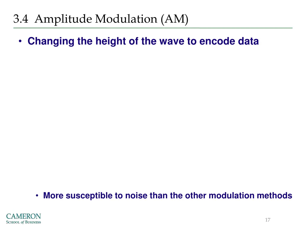 3 4 amplitude modulation am