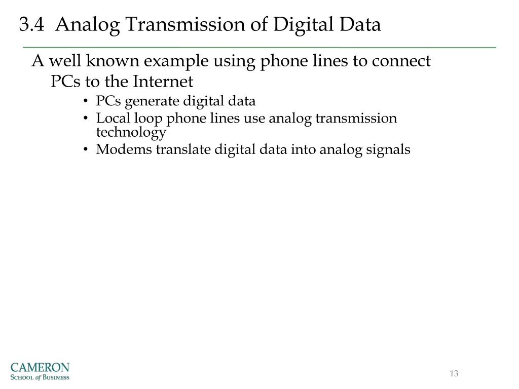 3 4 analog transmission of digital data