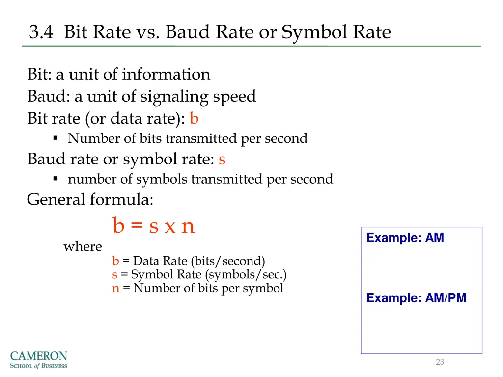 3 4 bit rate vs baud rate or symbol rate