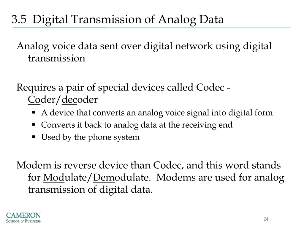 3 5 digital transmission of analog data