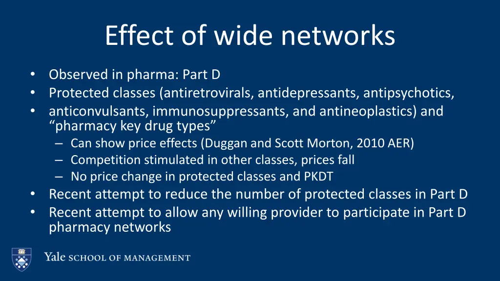 effect of wide networks